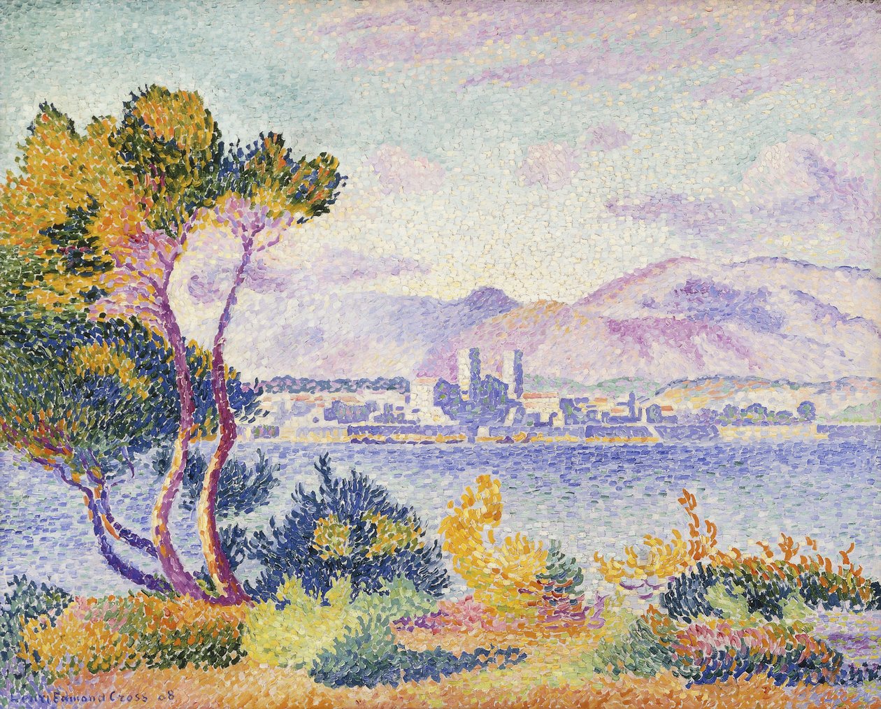 Antibes, Délután, 1908 alkotó: Henri Edmond Cross