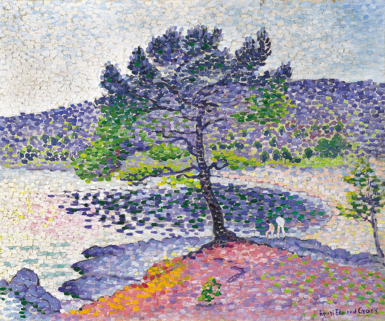 Tengerpart, Esti hatás, 1902 alkotó: Henri Edmond Cross
