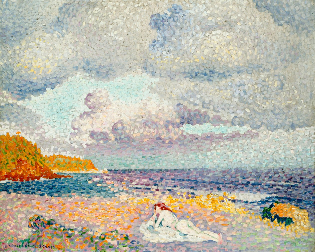 Zivatar előtt alkotó: Henri Edmond Cross