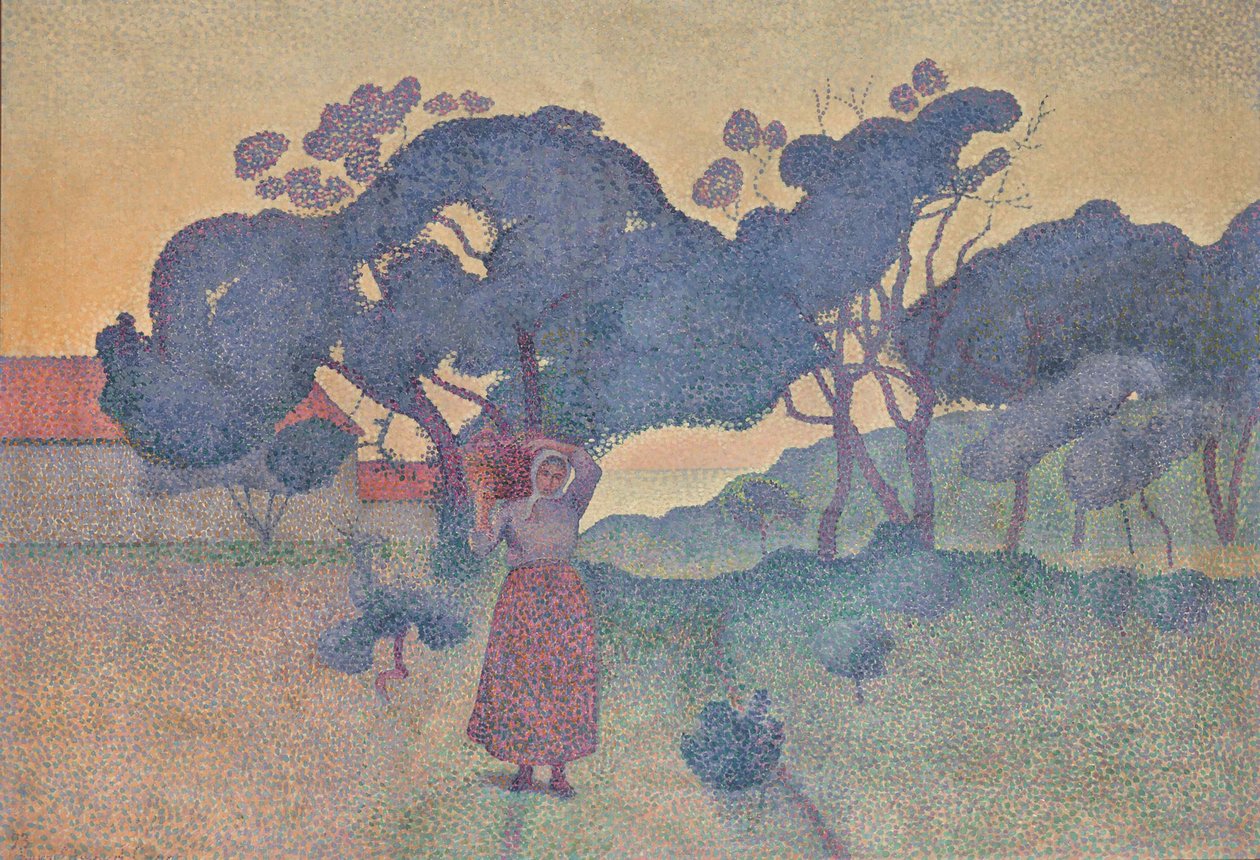 Az esti farm, 1893. alkotó: Henri Edmond Cross