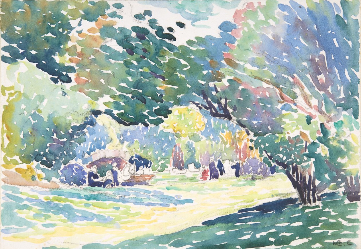 Táj, 1904 körül alkotó: Henri Edmond Cross