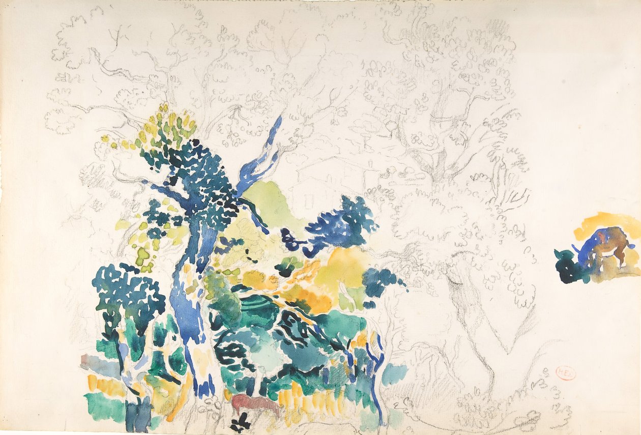Táj, n.d.. alkotó: Henri Edmond Cross