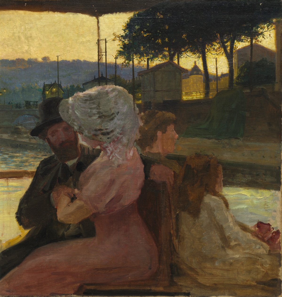 A folyón, c. 1900. alkotó: Henri Edmond Cross