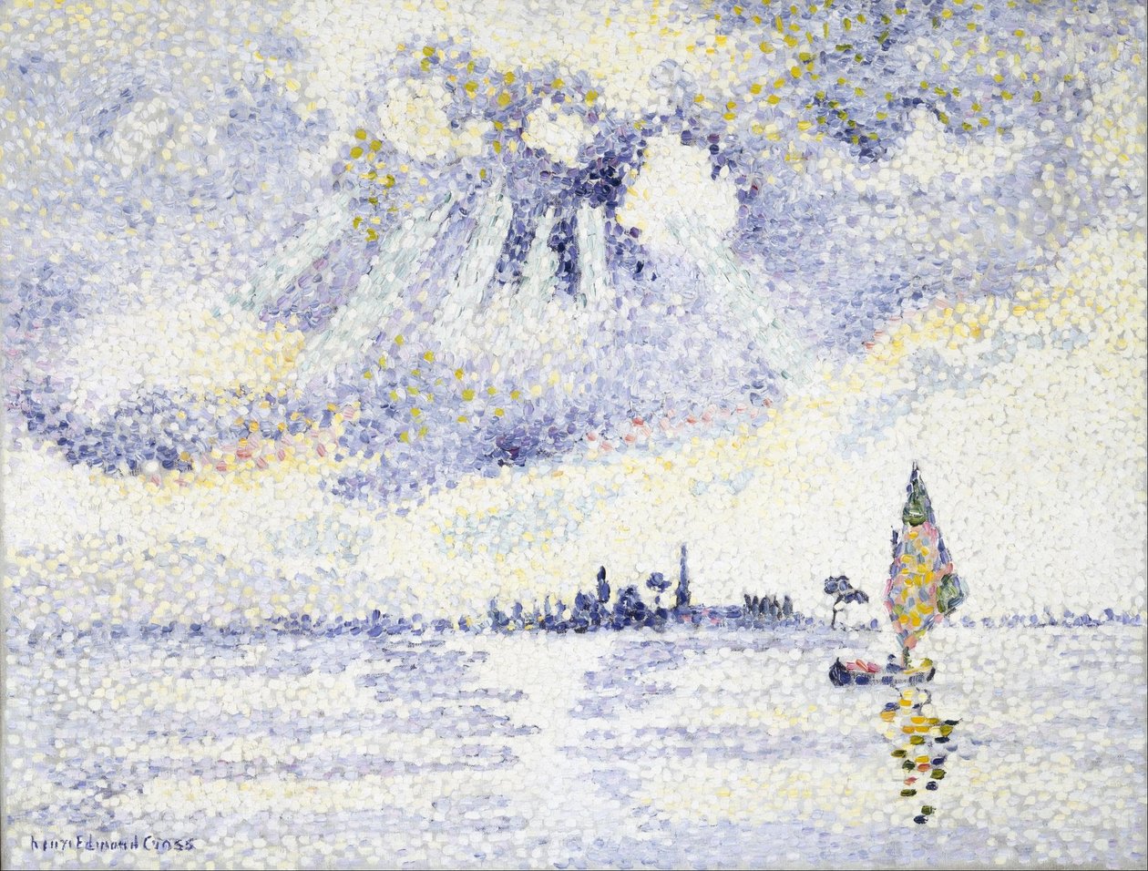 Naplemente a lagúnán, Velence alkotó: Henri Edmond Cross