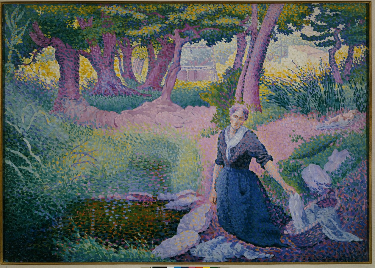 A mosónő, 1895-96 alkotó: Henri Edmond Cross