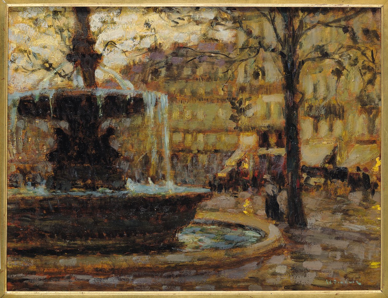 A szökőkút, Párizs, 1904 alkotó: Henri Eugene Augustin Le Sidaner