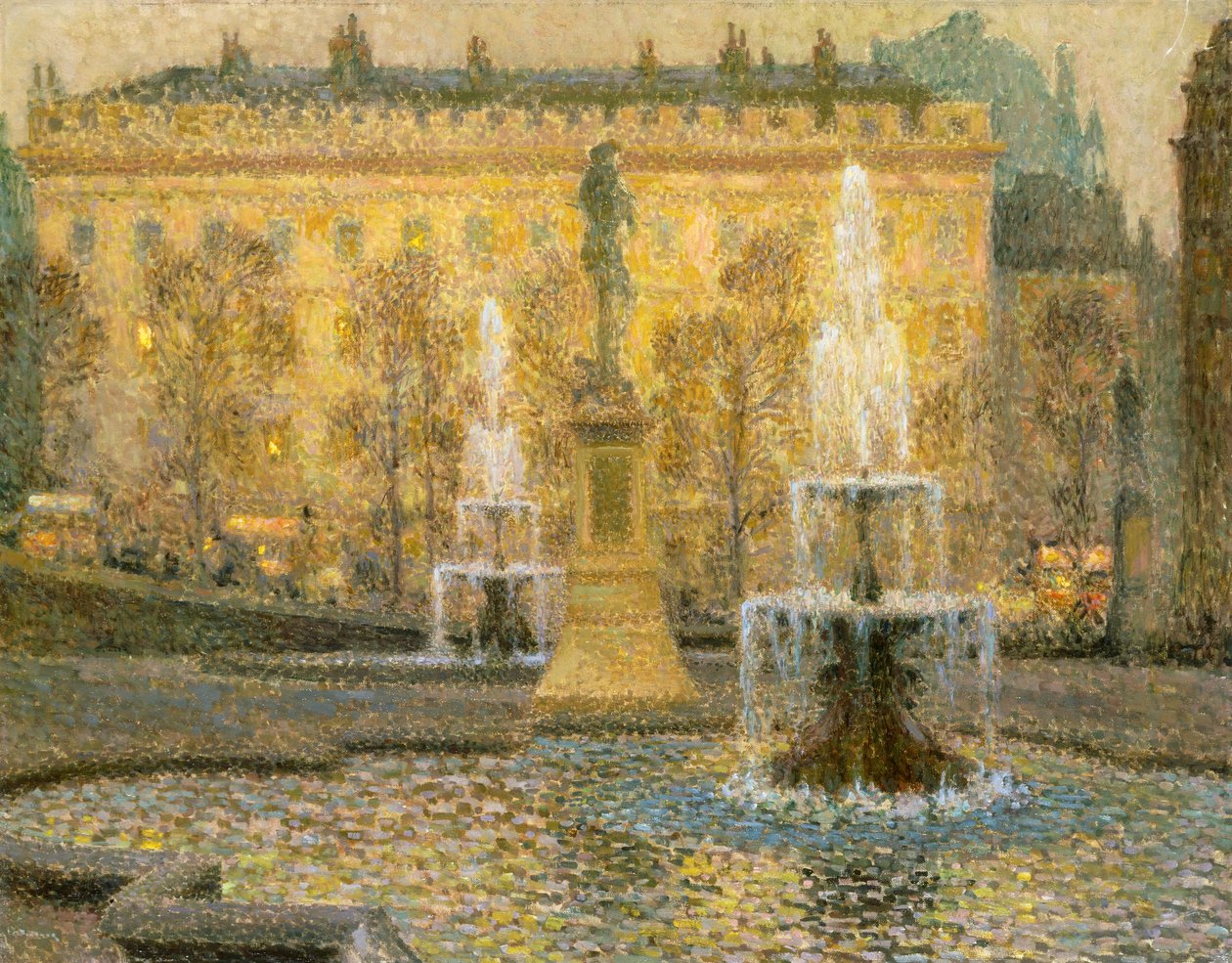 Trafalgar Square, London alkotó: Henri Eugene Augustin Le Sidaner