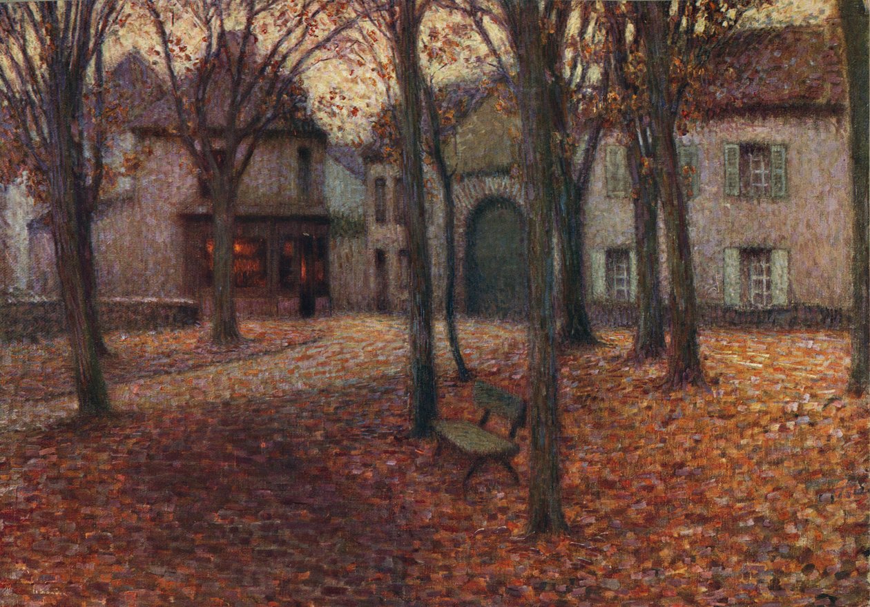 A falu ősszel, c1915 alkotó: Henri Eugene Le Sidaner