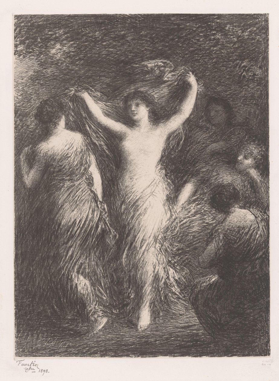Táncolni és nőket nézni táncol alkotó: Ignace Henri Jean Fantin Latour