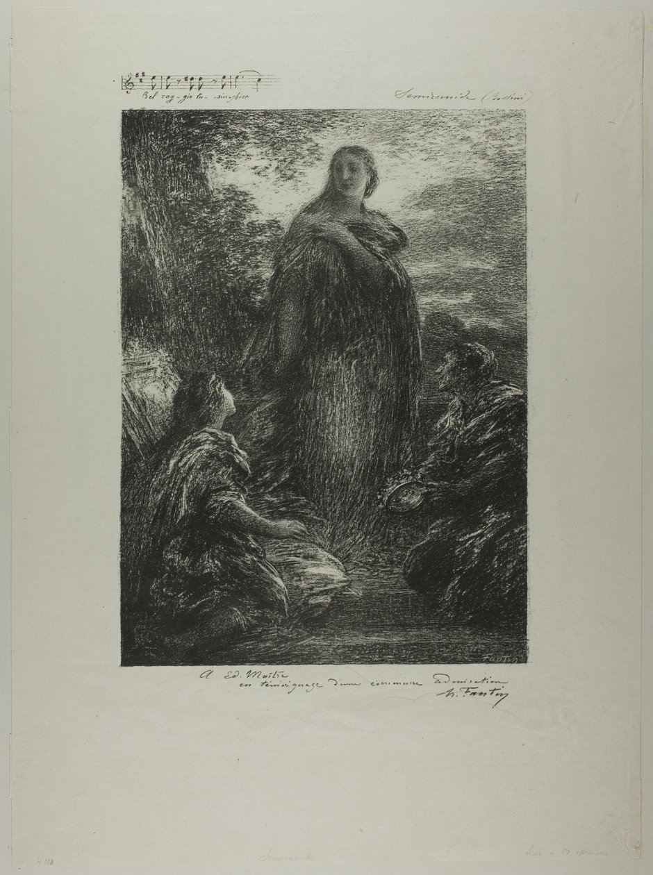 Semiramis alkotó: Ignace Henri Jean Fantin Latour