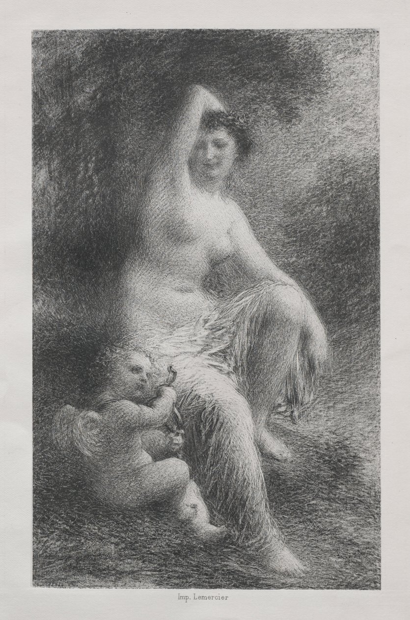 Vénusz és Ámor alkotó: Ignace Henri Jean Fantin Latour