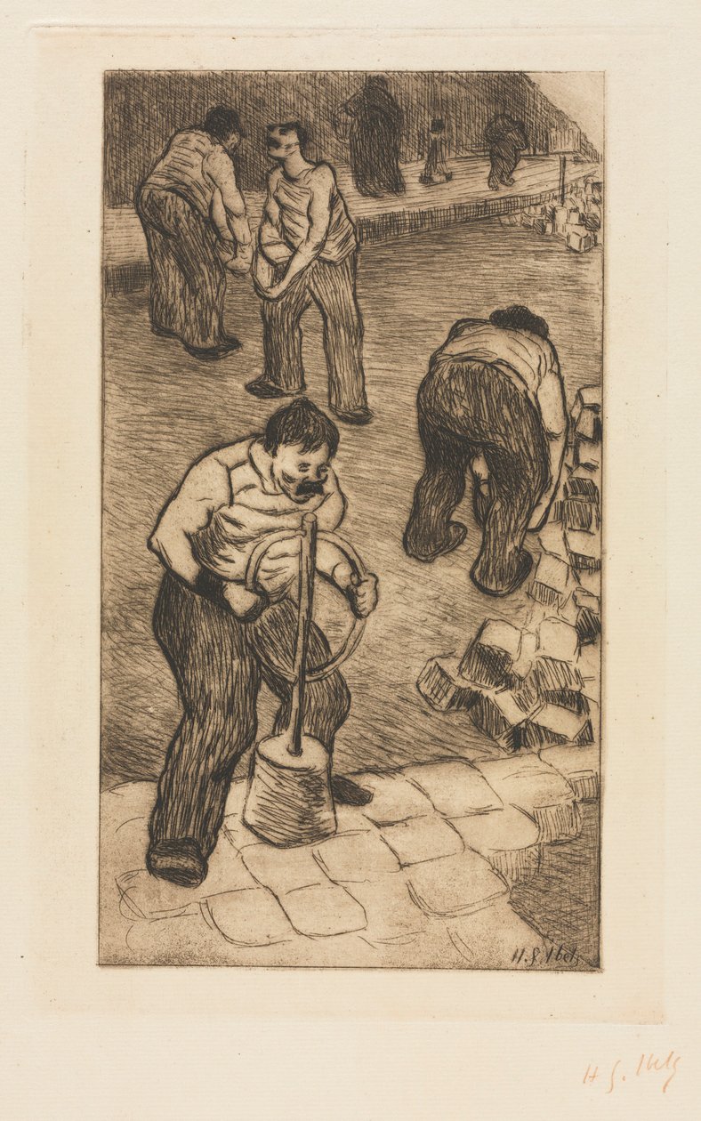 The Street Pavers, 1894. alkotó: Henri Gabriel Ibels