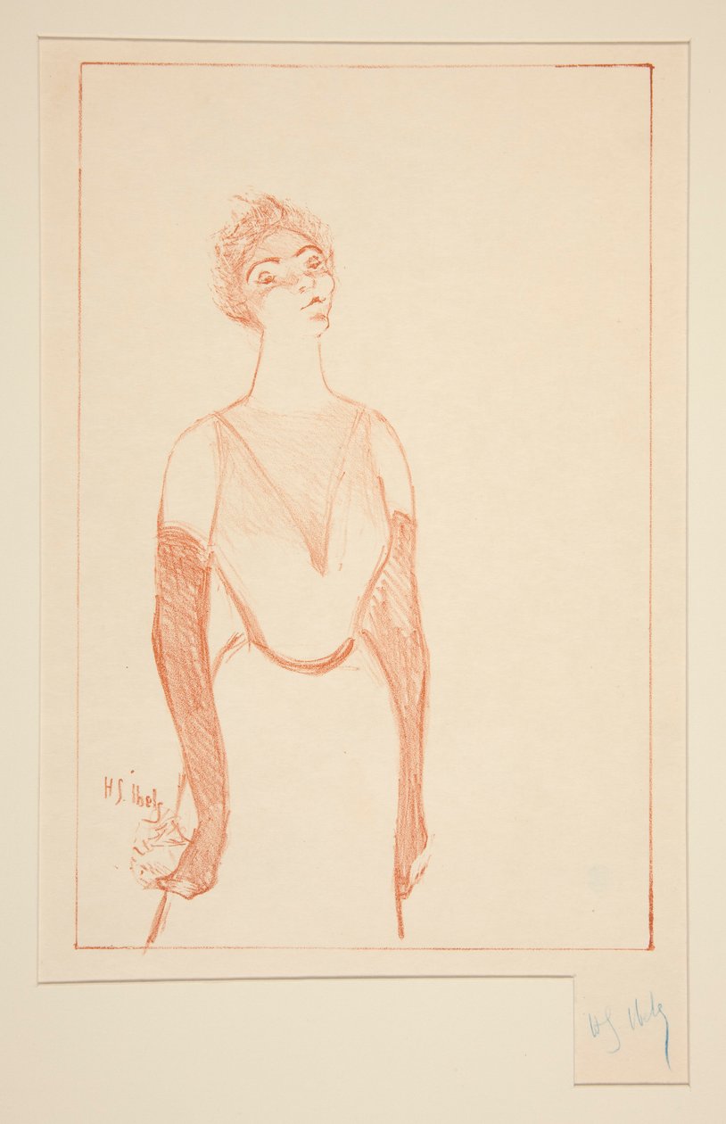 Yvette Guilbert alkotó: Henri Gabriel Ibels