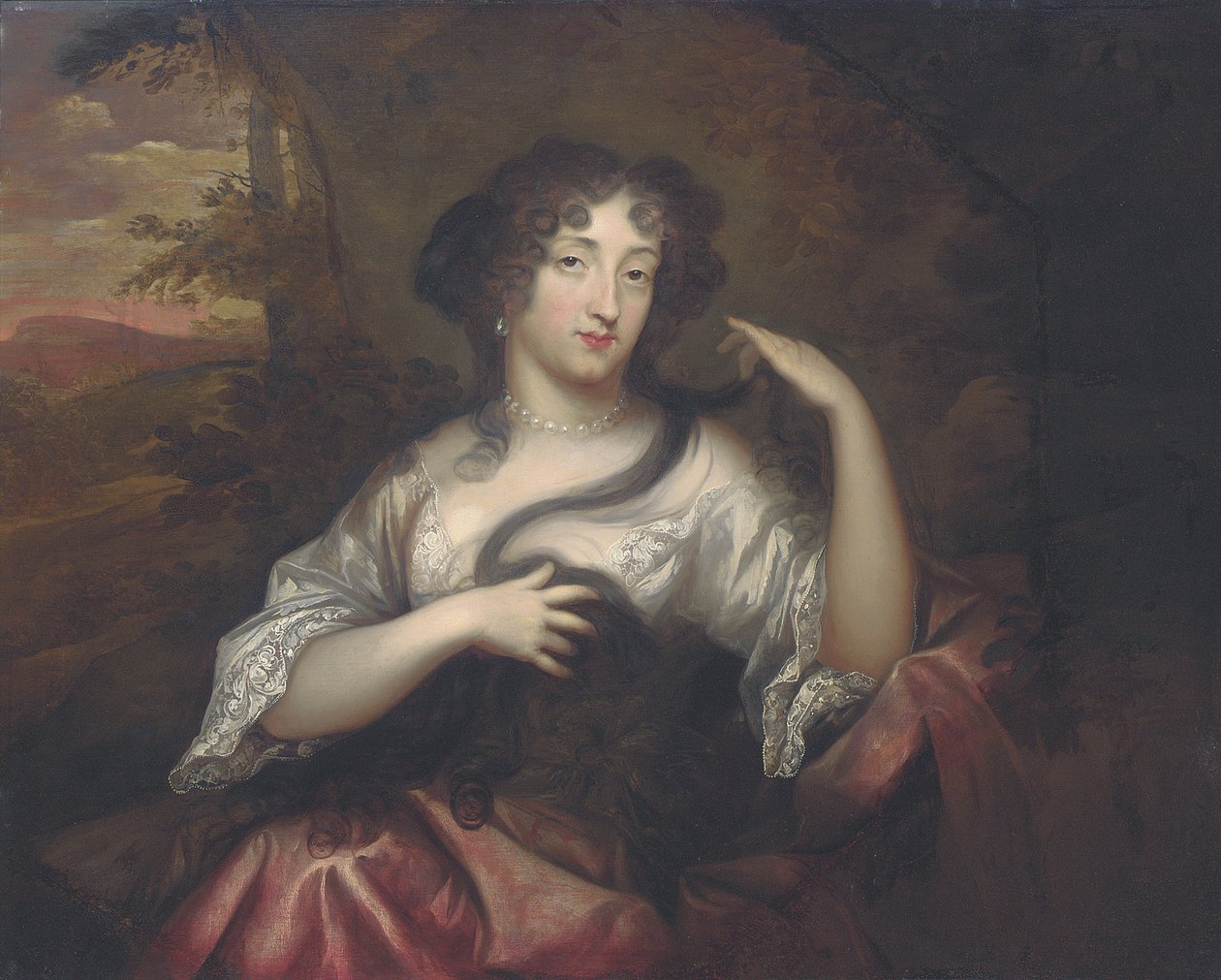Hortense Mancini portréja, 1680 alkotó: Henri Gascard