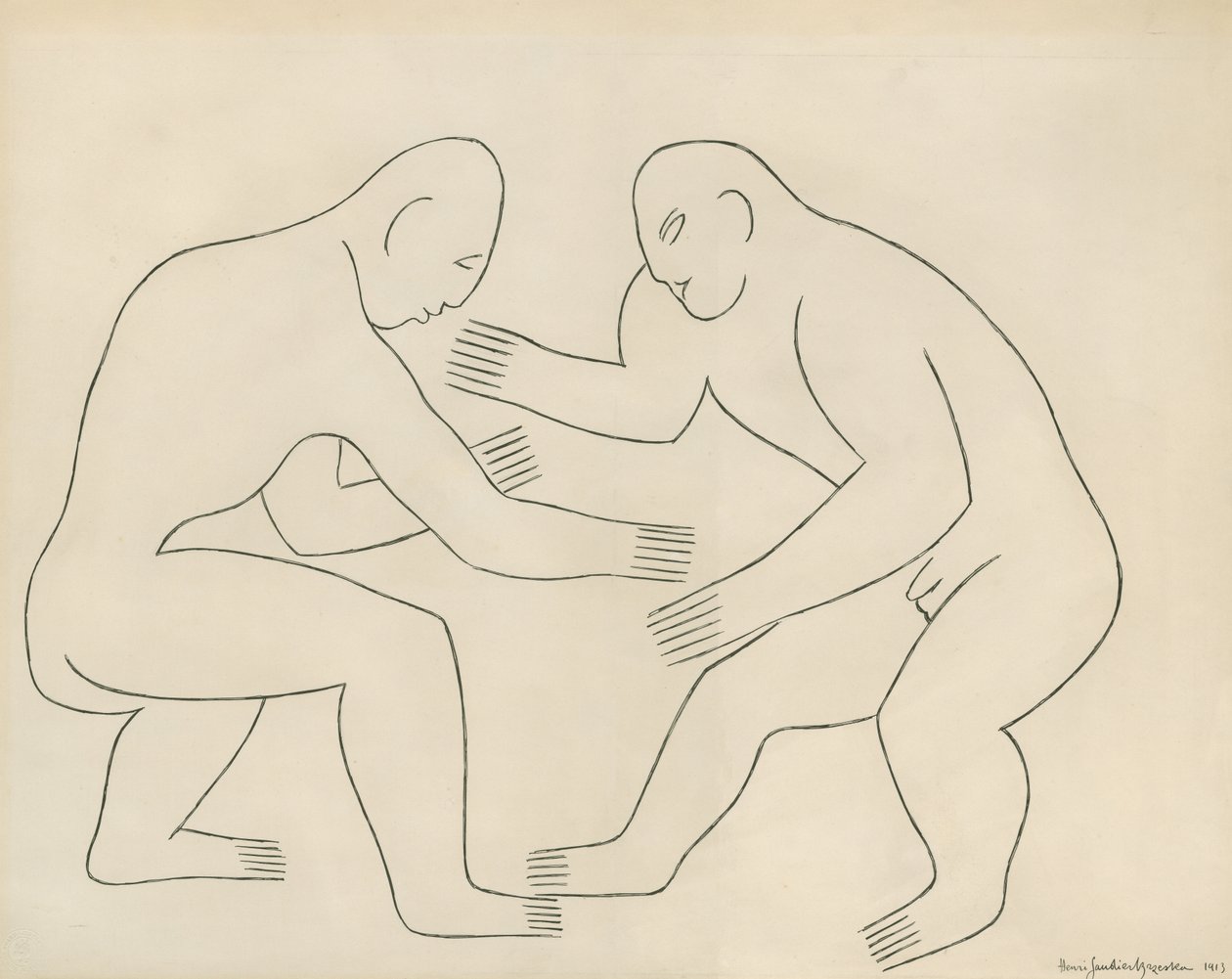 A Birkózók alkotó: Henri Gaudier Brzeska