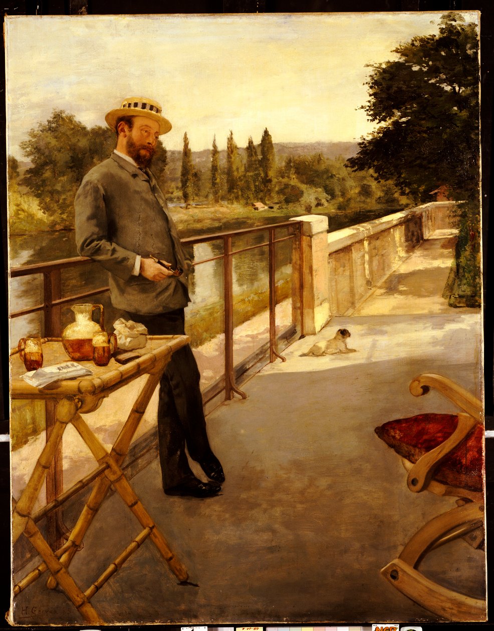 Egy elegáns férfi a teraszon, 1885 alkotó: Henri Gervex