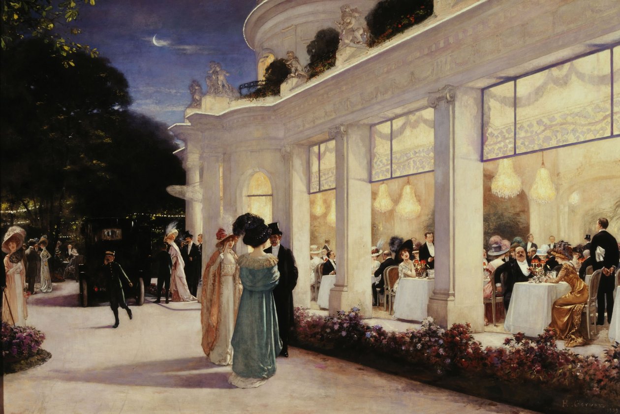 Egy este a Pré-Catelanban alkotó: Henri Gervex