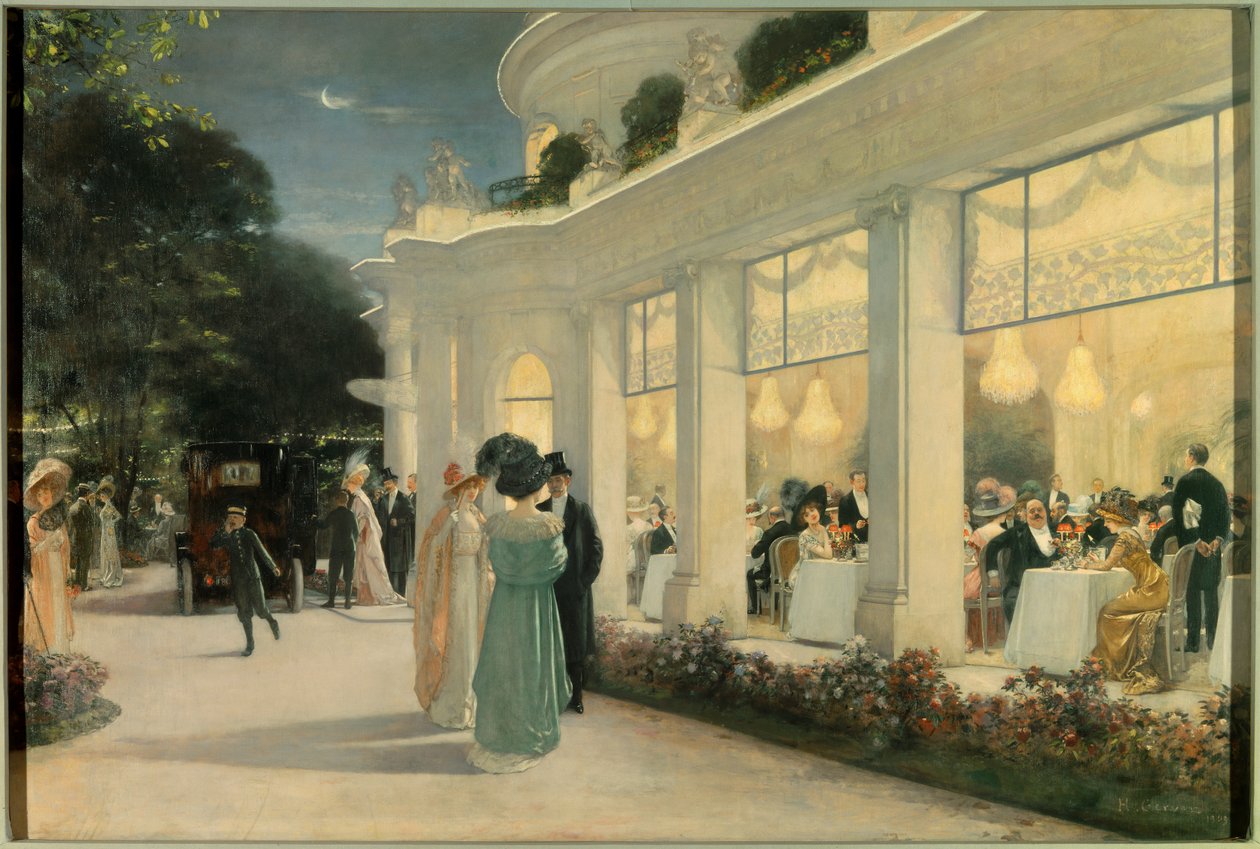 Vacsora a Pre-Katelánban (Pre-Catelan) alkotó: Henri Gervex
