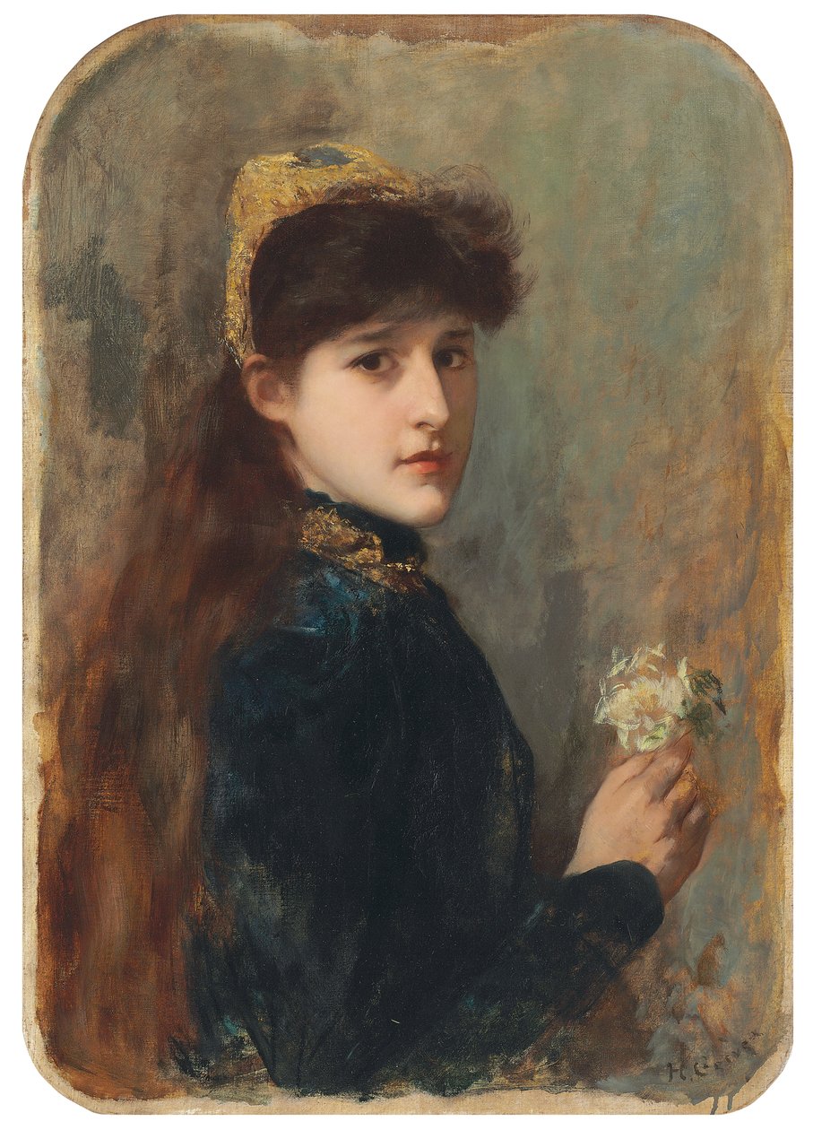 Egy fiatal lány portréja, 1877-1880 körül alkotó: Henri Gervex