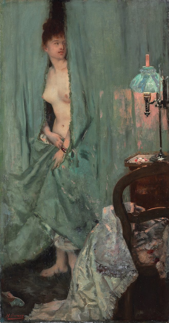 Váratlan látogatás; Váratlan látogatás, 1878 alkotó: Henri Gervex