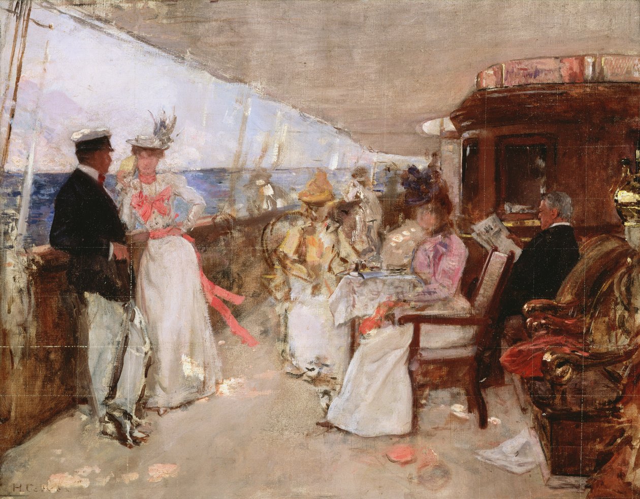 Jachtozás a szigetországban, 1898 körül (vázlat) alkotó: Henri Gervex