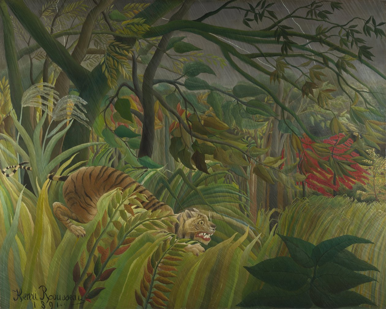 Meglepett!, 1891 alkotó: Henri Julien Félix Rousseau