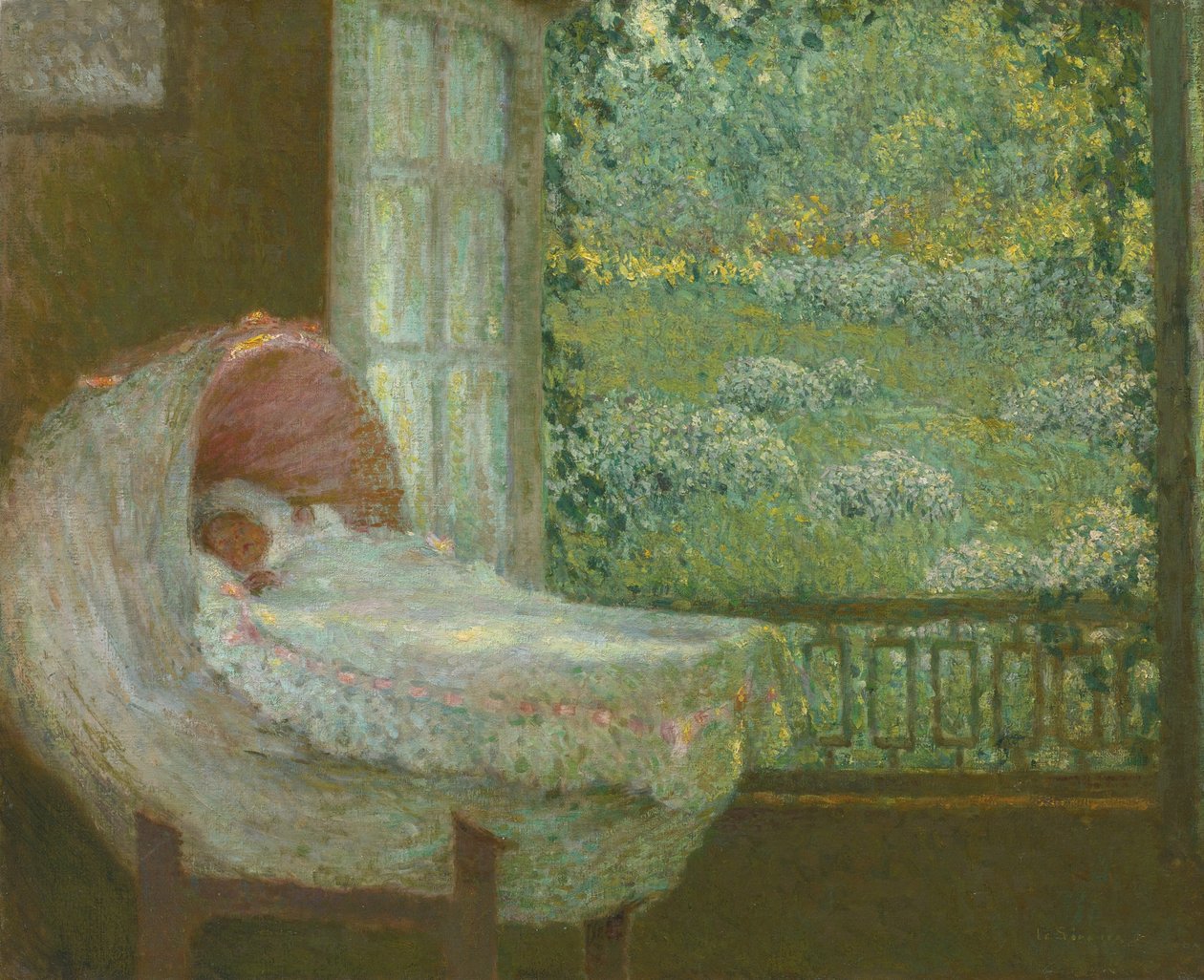 A bölcső, 1905 alkotó: Henri Le Sidaner