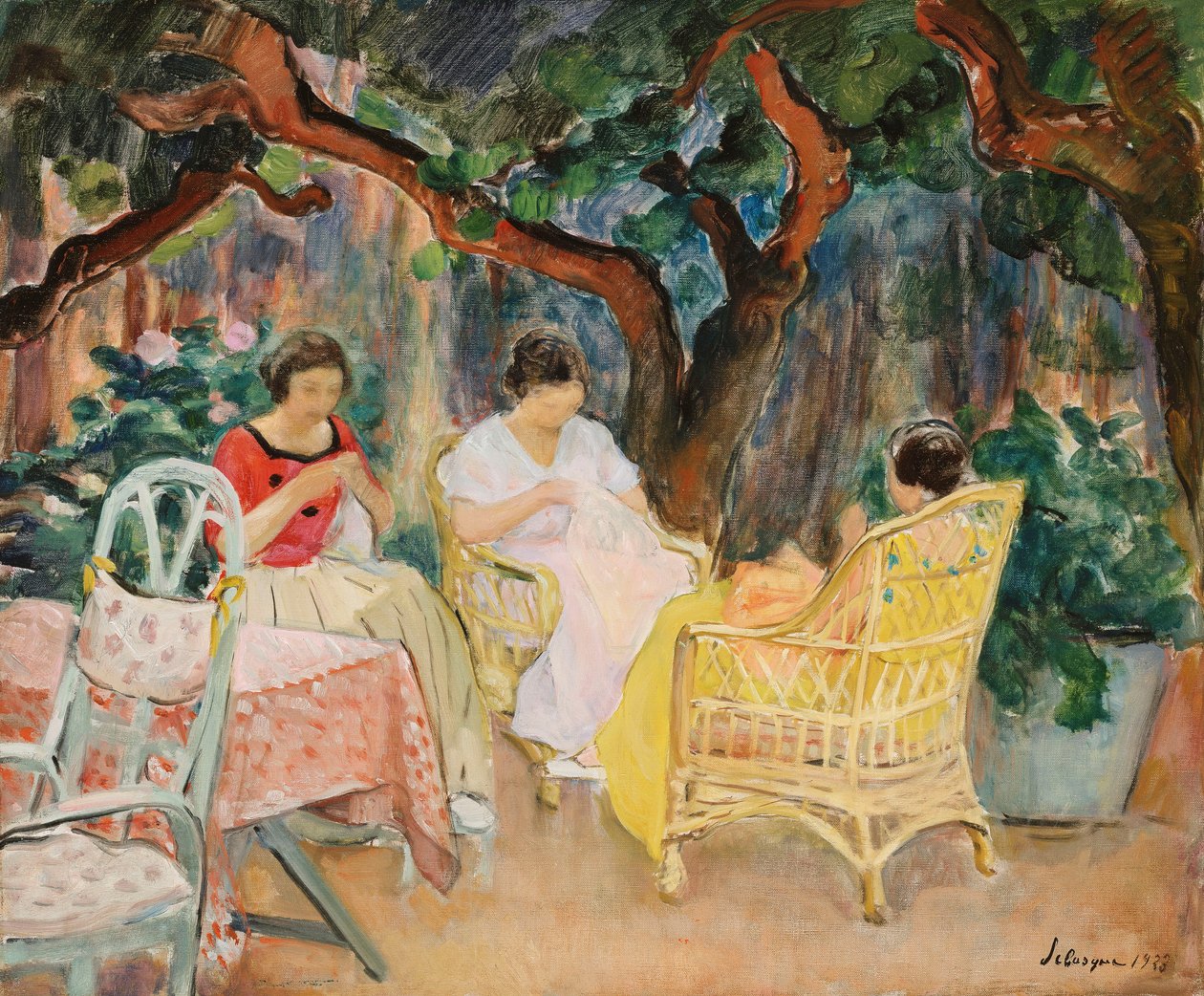 Délután; Apres-midi, 1923 alkotó: Henri Lebasque