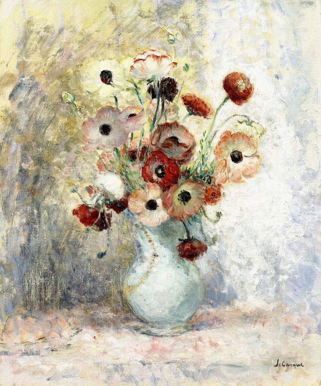 Csokor kökörcsin, alkotó: Henri Lebasque