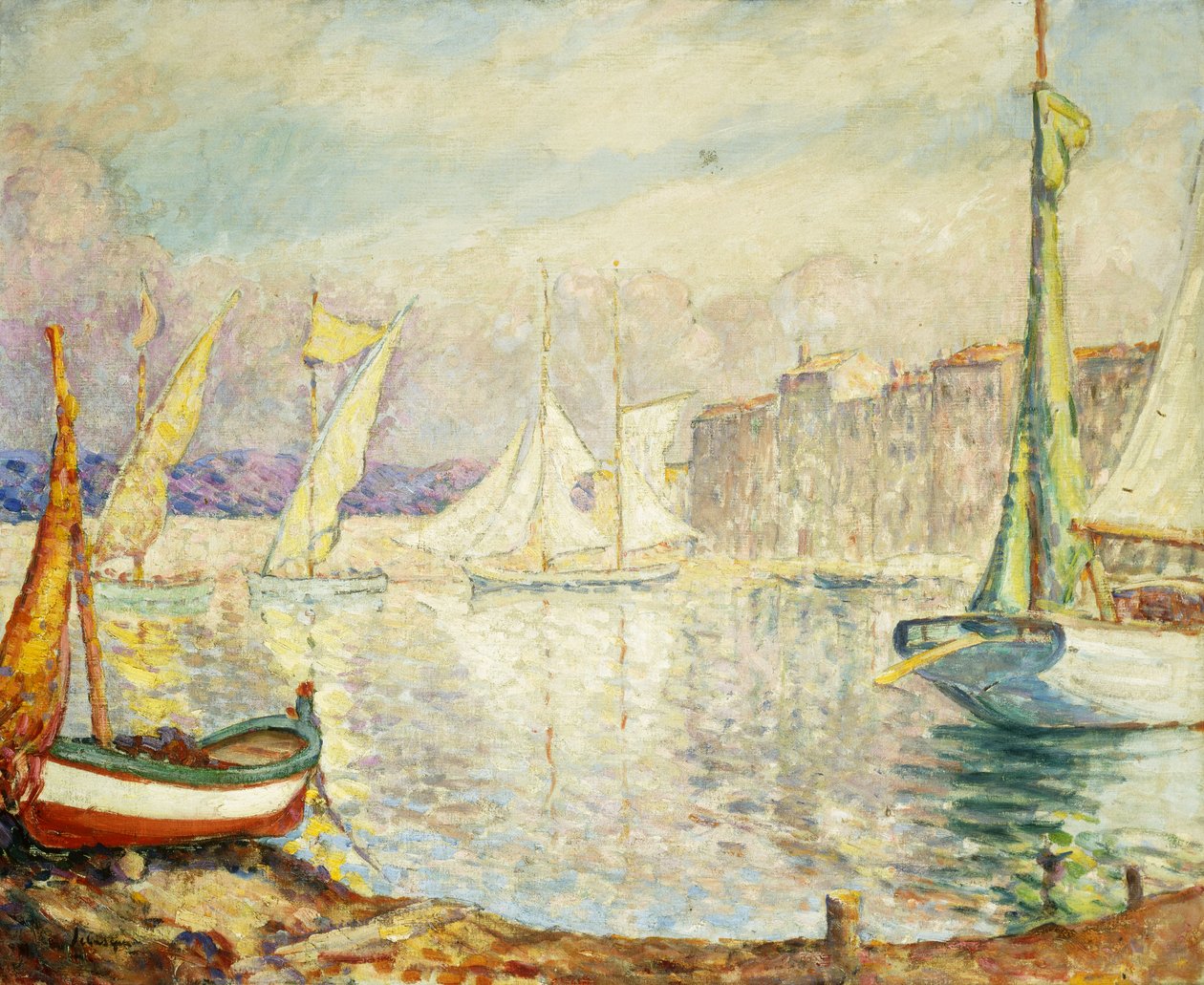 Saint Tropez kikötője, 1906 alkotó: Henri Lebasque