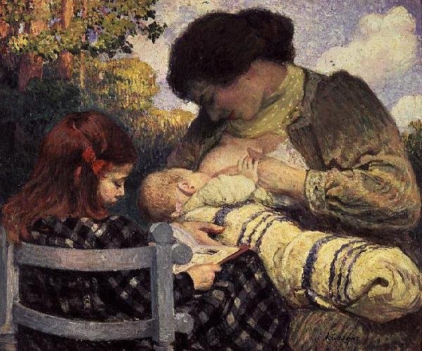 Kismama, 1905 alkotó: Henri Lebasque
