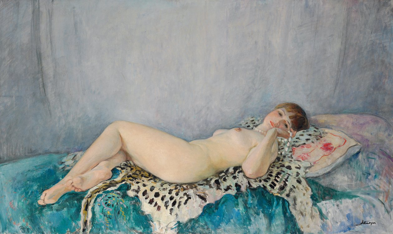 Akt leopárdbőrön, Le Cannet, 1926 alkotó: Henri Lebasque