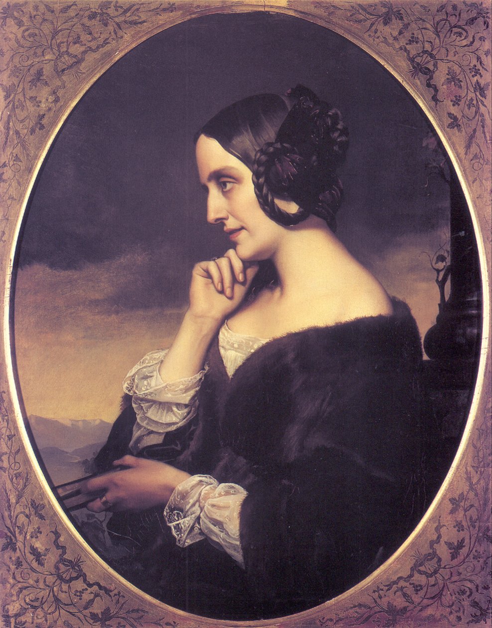 Marie dAgoult portréja 1805-1876, 1843 alkotó: Henri Lehmann