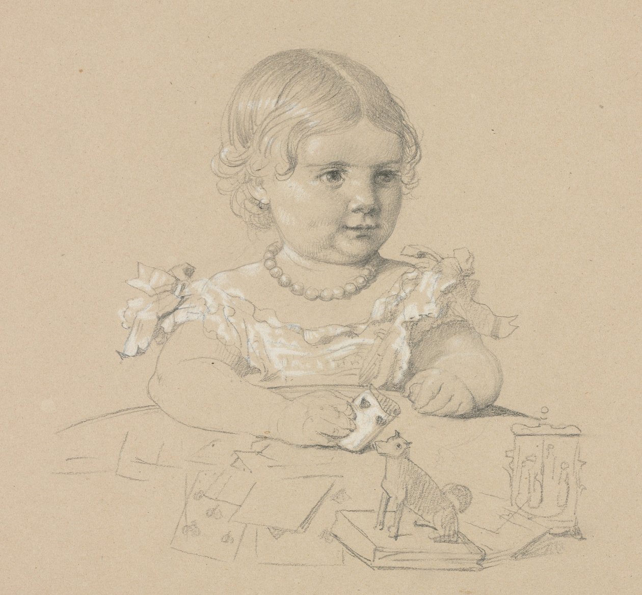 Gyermekportré, 1800-as évek. alkotó: Henri Lehmann
