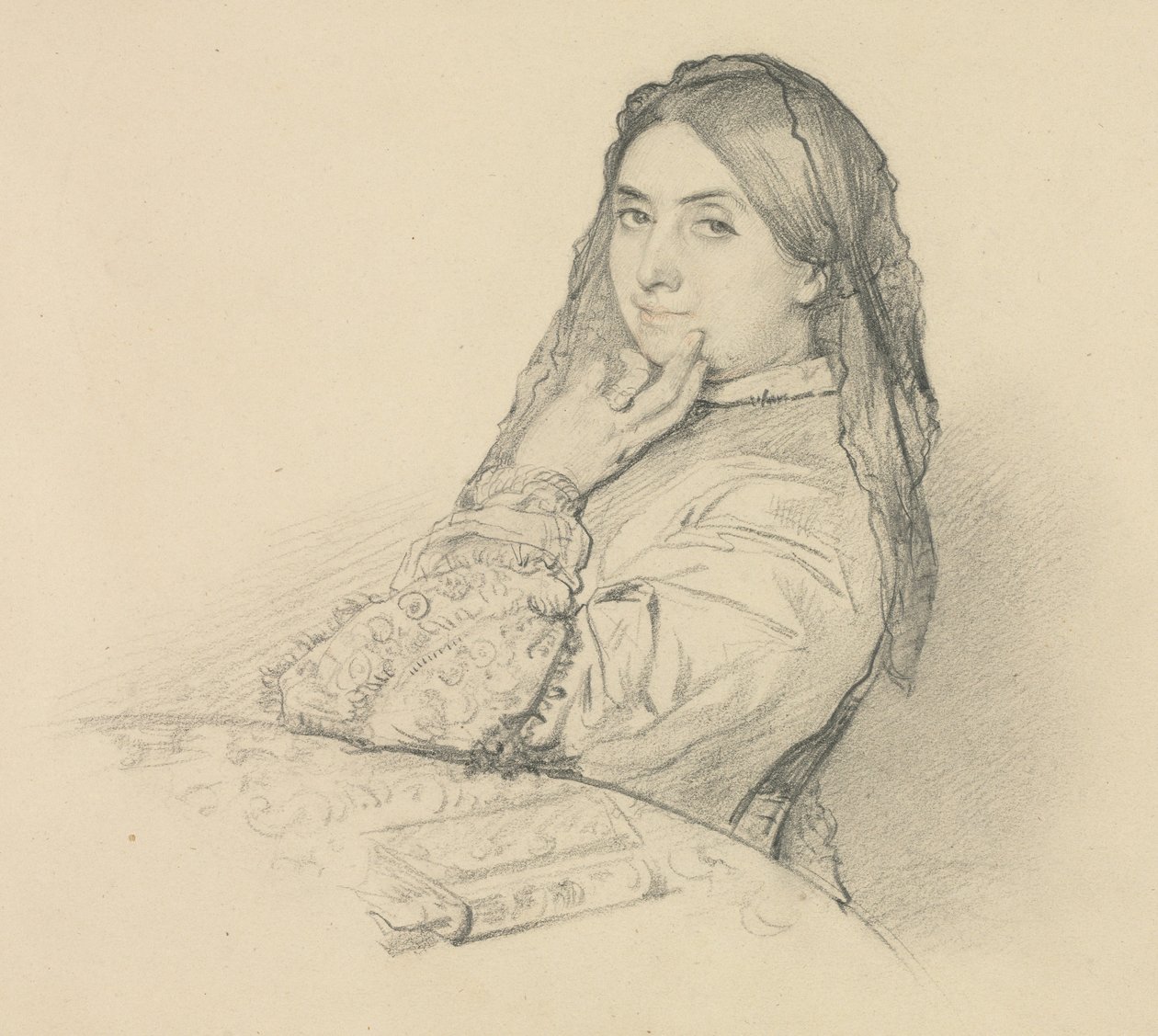 Anyja portréja, 1851. alkotó: Henri Lehmann