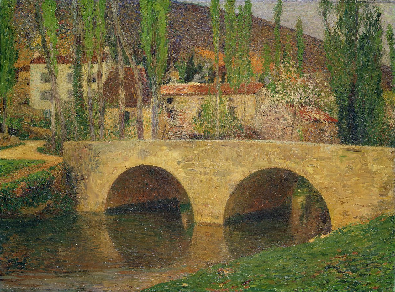 Hamlet a híd mellett alkotó: Henri Martin