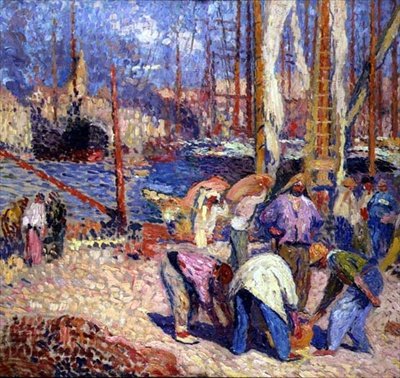 Marseille (olaj, vászon) alkotó: Henri Martin