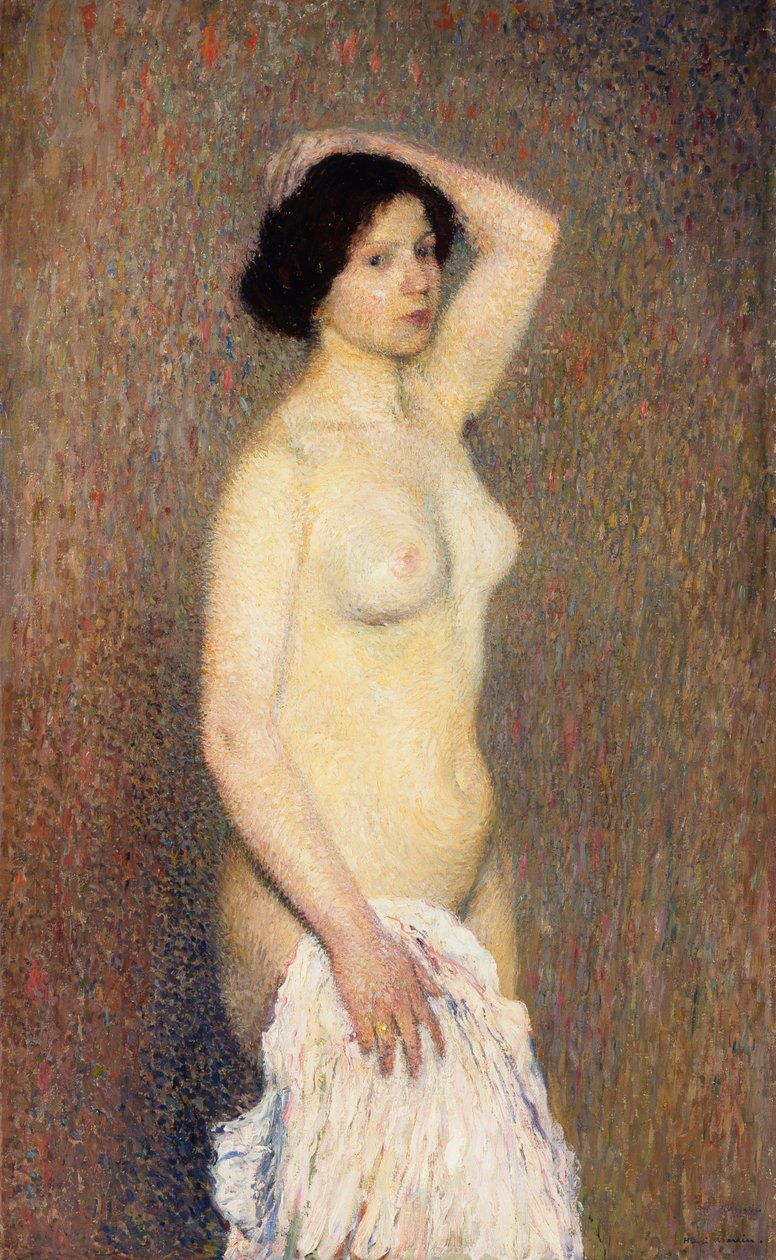 Meztelen nő állva, alkotó: Henri Martin