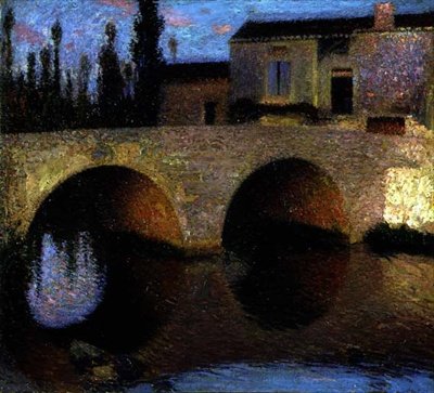 Az Öreg híd (olaj, vászon) alkotó: Henri Martin