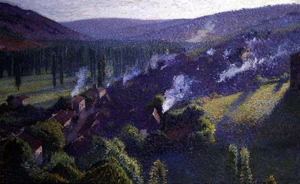 The Valley (olaj, vászon) alkotó: Henri Martin