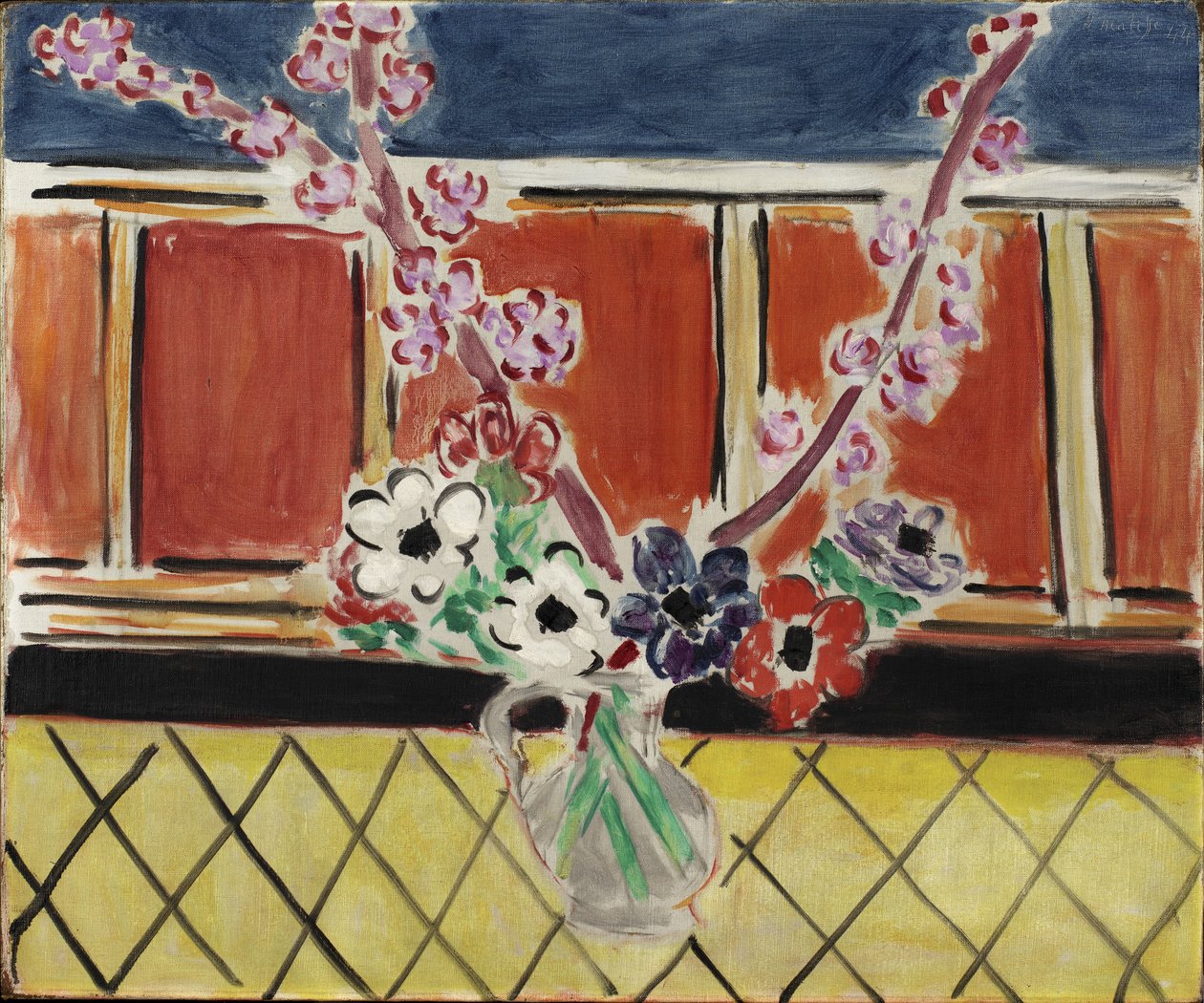 Anemones és barackvirágok alkotó: Henri Matisse