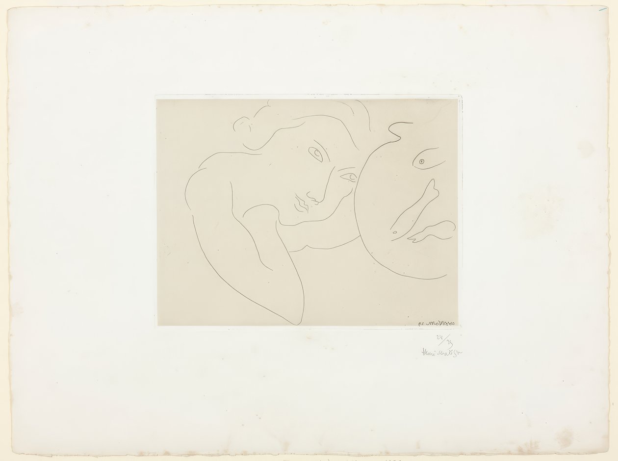 Kakasfej és halas tál alkotó: Henri Matisse
