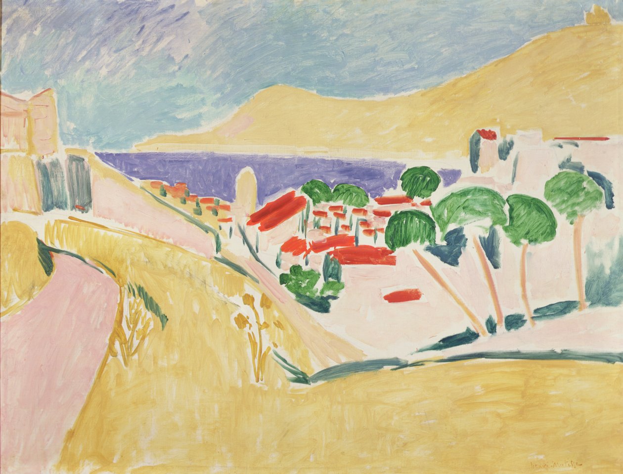 Collioure, 1906-11 körül (olaj, vászon) alkotó: Henri Matisse