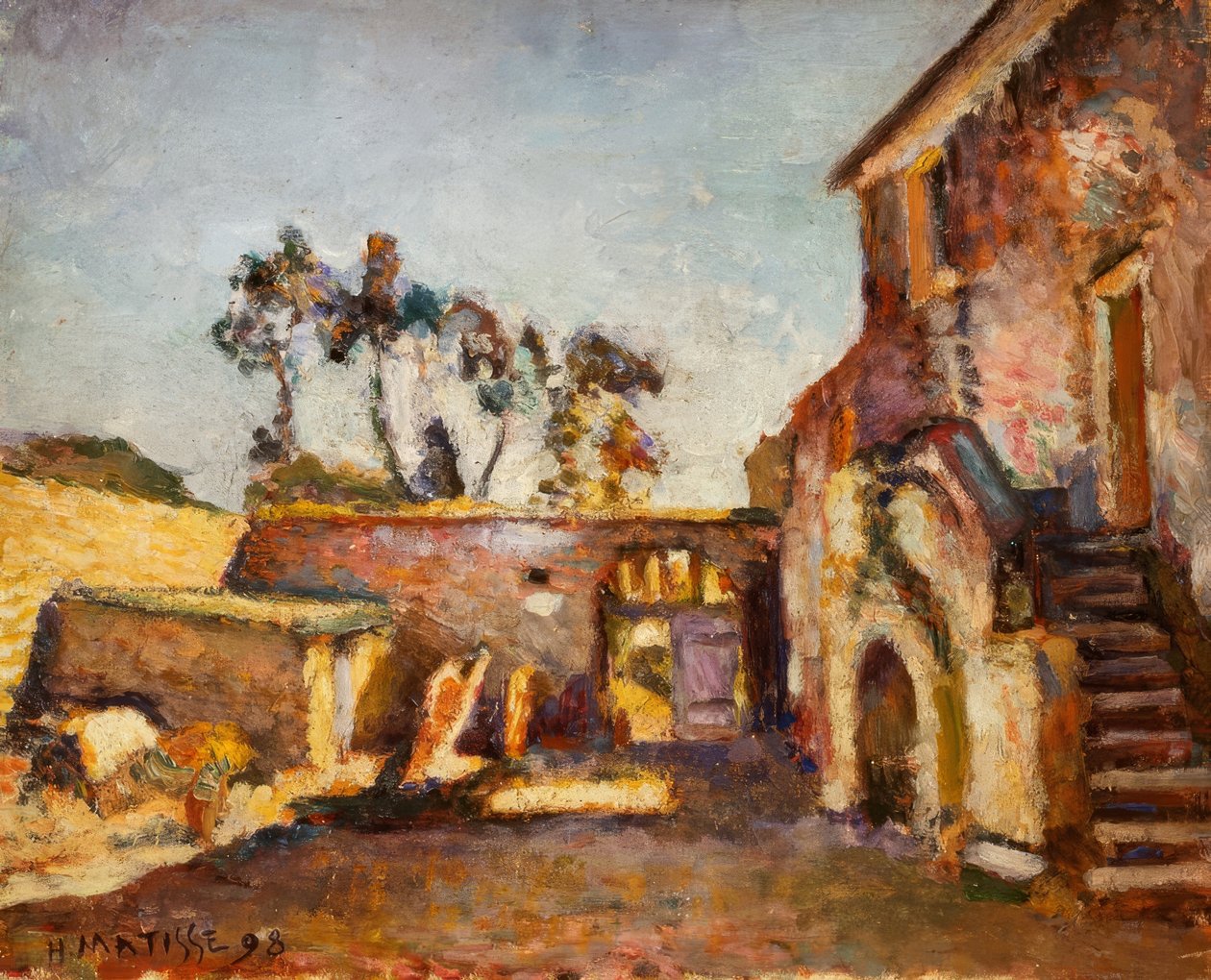 Az ajacciói malom udvara alkotó: Henri Matisse