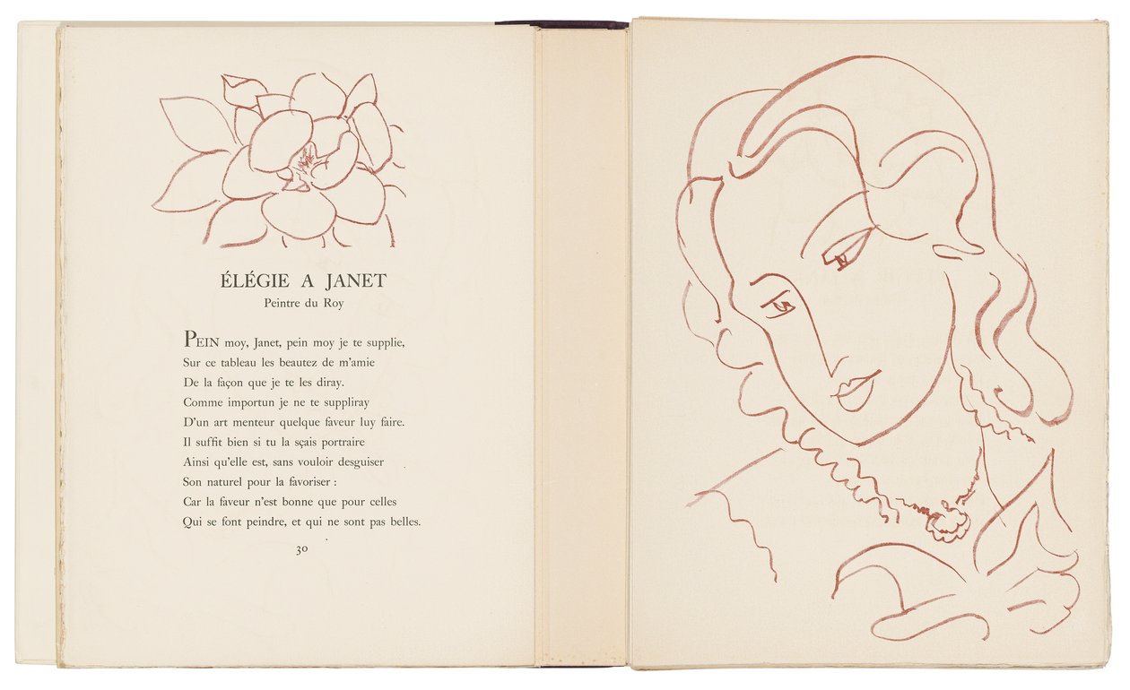 Válogatás Ronsard Amours című műveiből alkotó: Henri Matisse