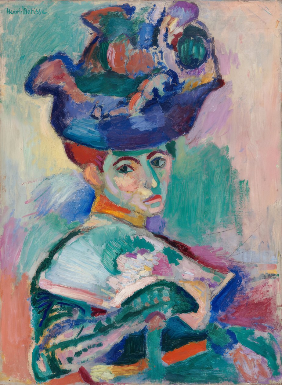 Nő kalapban alkotó: Henri Matisse