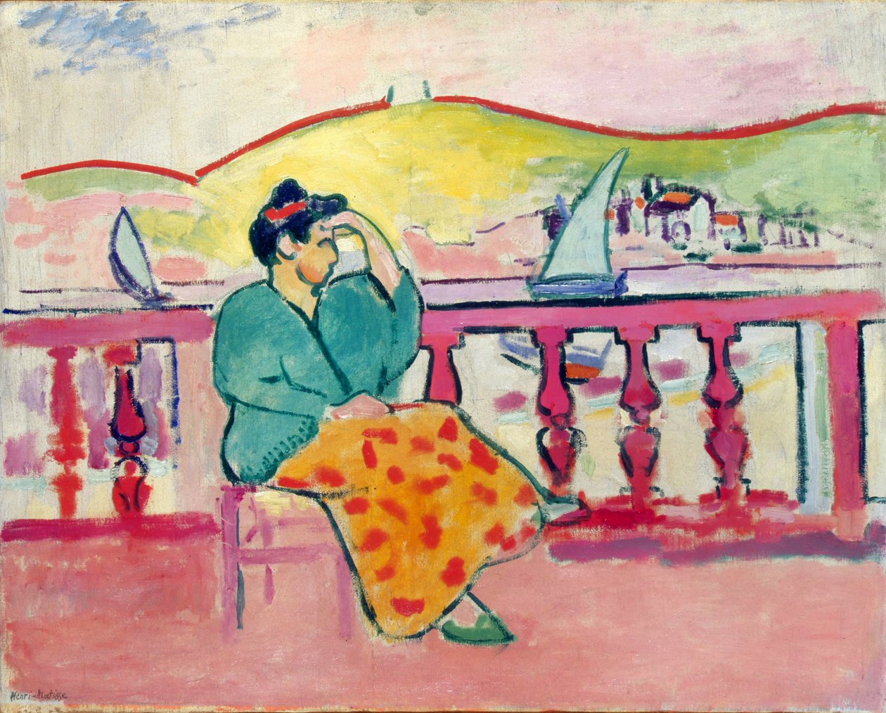 Hölgy a teraszon alkotó: Henri Matisse