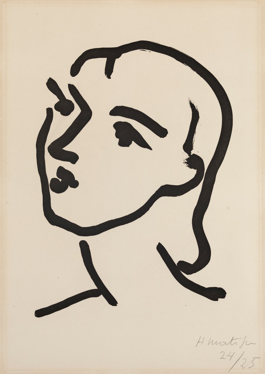 Nadia egyenes hajjal alkotó: Henri Matisse