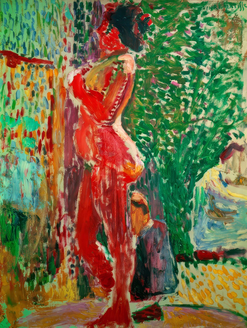 Akt a stúdióban alkotó: Henri Matisse
