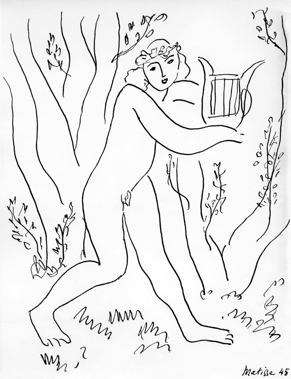 Orfeusz és lírája alkotó: Henri Matisse